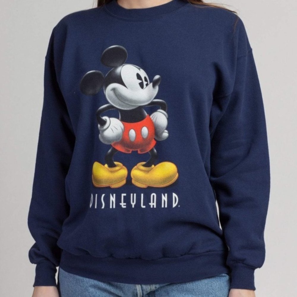 Disneyland Resort Vintage Navy Mickey Sweatshirt